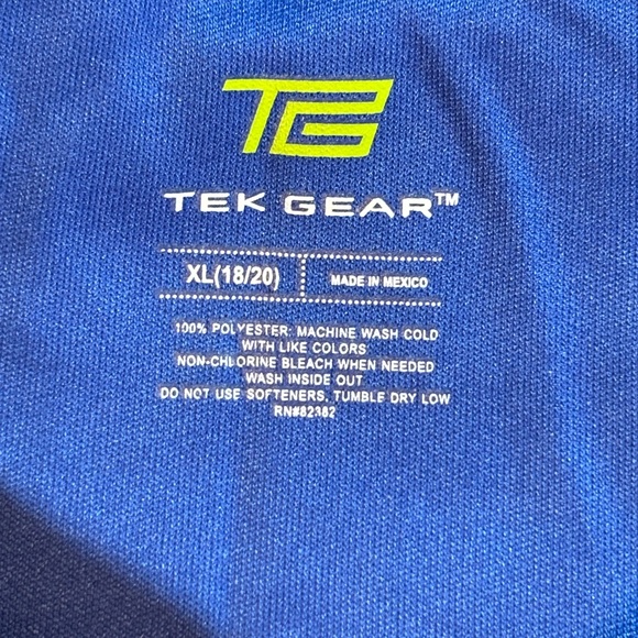 Tek Gear Youth Boys Lightweight Active Long Sleeve Shirt - Picture 4 of 4